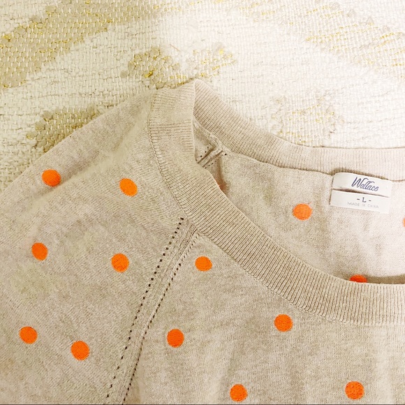 Madewell Sweaters - MADEWELL fluorescent dot sweater